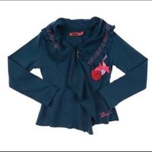 Desigual Girls’ front zip jacket, NWT